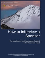 Hot to Interview a Sponsor